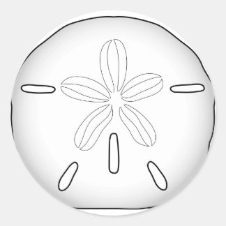 Sticker Rond Fermeture de l'enveloppe de sable
