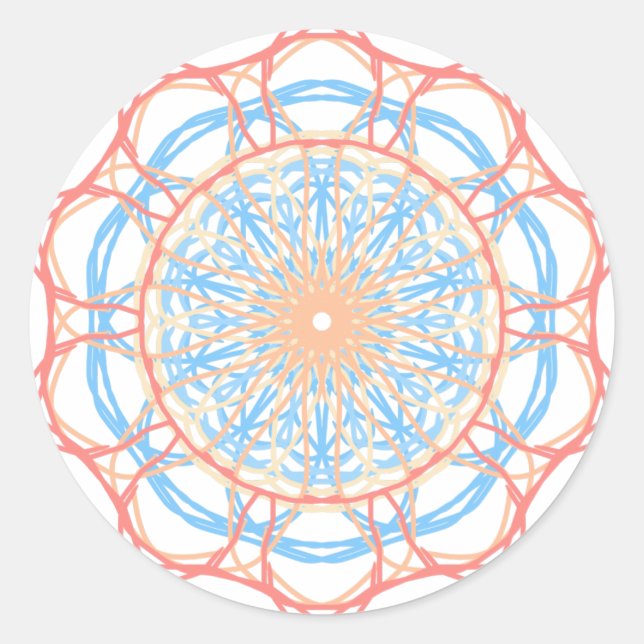 Sticker Rond Ferris Wheel Abstrait (Devant)