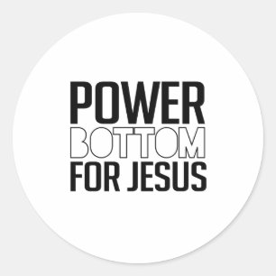 Sticker Rond Fessée sacrée pour Jésus