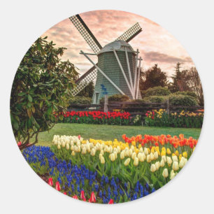 Sticker Rond Festival de Tulip