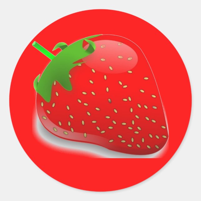 Sticker Rond Festival des fraises (Devant)