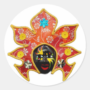 Sticker Rond Festival Masskara de la ville de Bacolod