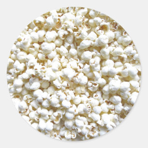 Sticker Rond Festive Popcorn Décor Photographie
