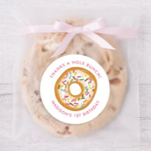 Fête Anniversaire de beigne rose mignonne Favorise