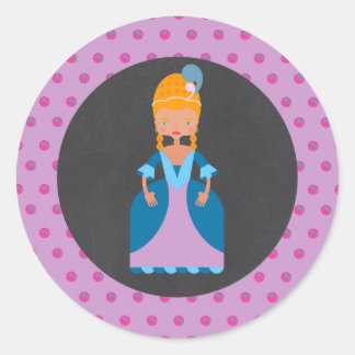 Sticker Rond Fête d'anniversaire de la reine de France
