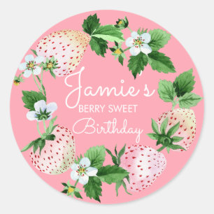 Sticker Rond Fête d'anniversaire de premier anniversaire aux fr
