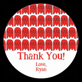 Sticker Rond Fête d'anniversaire de Rocket Ship