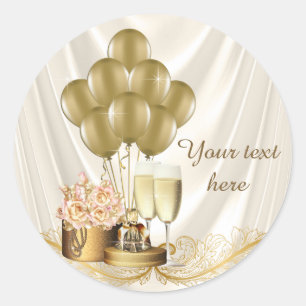 Sticker Rond Fête d'anniversaire des femmes ivoiriennes et cham