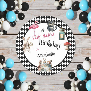 Sticker Rond Fête d'anniversaire Fantaisie Merveilleux