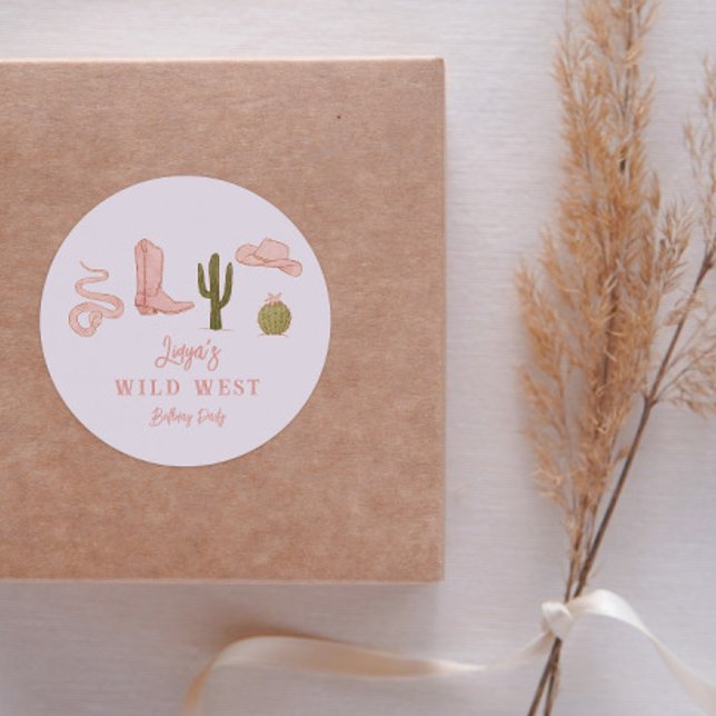 Sticker Rond Fête d'anniversaire Fête Fête Fête Fête Fête Fille (Créateur téléchargé)