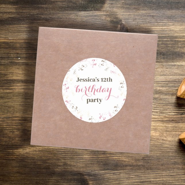 Sticker Rond Fête d'anniversaire mignonne épicerie napolitaine  (Créateur téléchargé)