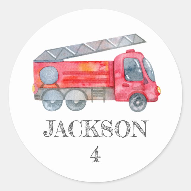 Sticker Rond Fête d'anniversaire minimaliste moderne (Devant)