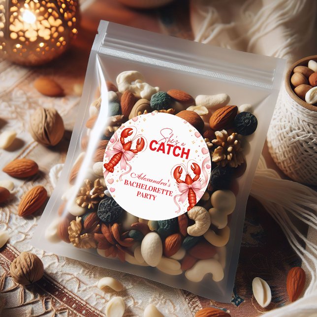 Sticker Rond Fête de Bachelorette Vintage sur la Côte (Créateur téléchargé)