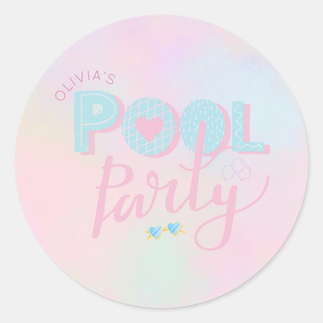 Sticker Rond Fête de groupe d'âge (Devant)