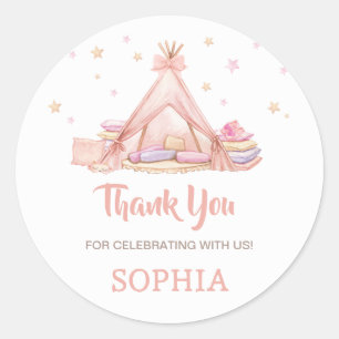 Sticker Rond Fête de la fête de l'anniversaire des filles