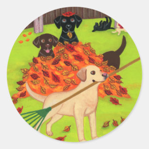 Sticker Rond Fête de l'automne