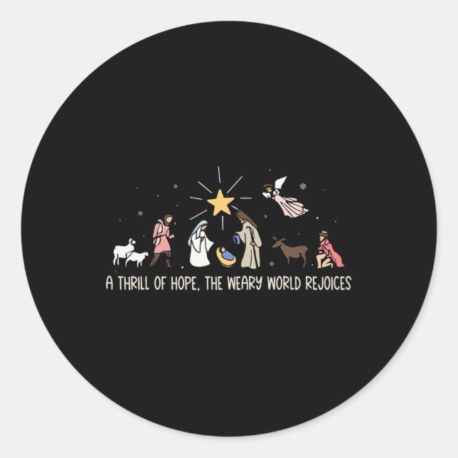 Sticker Rond Fête De L'Espoir Réjouis Du Monde las Anniversaire (Devant)