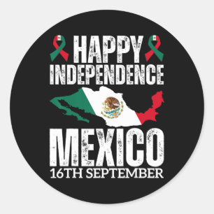 Sticker Rond Fête de l'Indépendance mexicaine Est 16 septembre