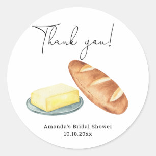 Sticker Rond Fête de mariage Butter Together