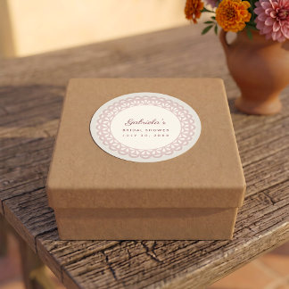 Sticker Rond Fête de mariage mexicaine Dusty Rose Viva la Novia