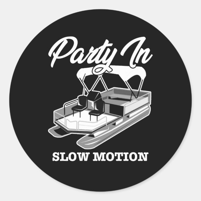 STICKER ROND FÊTE DE SLOW MOTION (Devant)