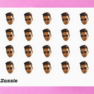 Sticker Rond Fête d'enterrement de vie de jeune fille avec déco