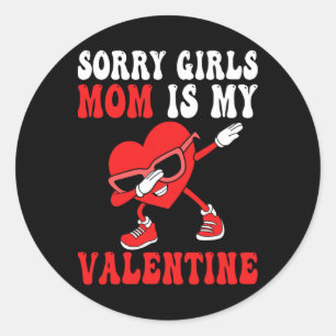 Sticker Rond Fête des mamans Garçons Enfants Désolé Filles Mama