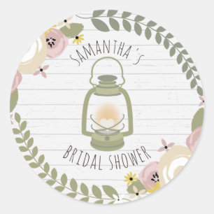 Sticker Rond Fête des mariées de flambage Boho - Dusty