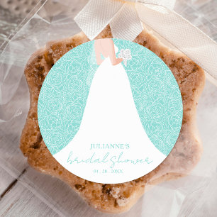 Sticker Rond Fête des mariées mariage