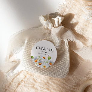 Sticker Rond Fête des mariées minimaliste moderne Watercolol Da