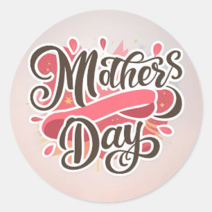 Sticker Rond Fête des mères