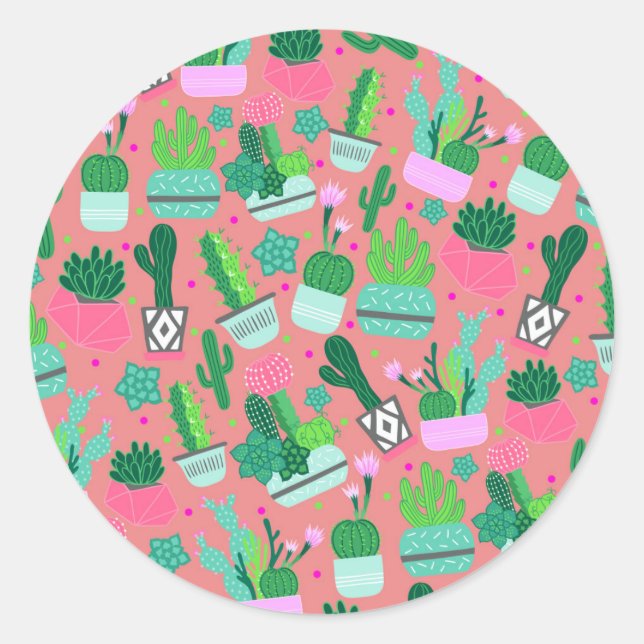 Sticker Rond Fête douce du 16ème anniversaire avec motif de cac (Devant)
