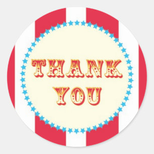 Sticker Rond Fête du Carnaval et du Cirque