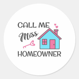 Sticker Rond Fête du réchauffement climatique Appelez-moi Miss 