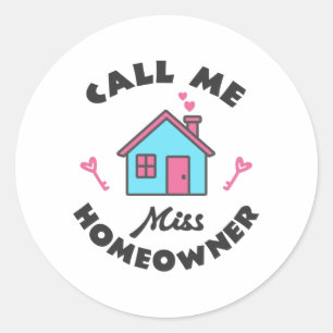 Sticker Rond Fête du réchauffement climatique Appelez-moi Miss 