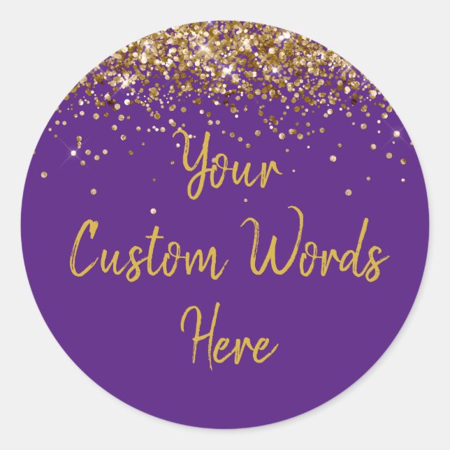 Sticker Rond Fête Personnalisée Favoriser Anniversaire Personna (Devant)