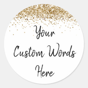 Sticker Rond Fête Personnalisée Favoriser Anniversaire Personna