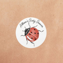 Fête prénatale coccinelle amusante