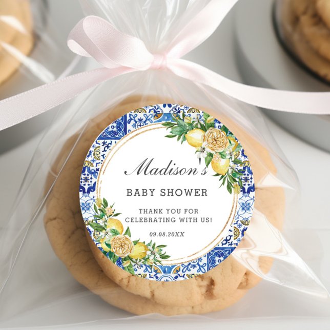 Sticker Rond Fête prénatale de mariage de naissance de style mé (Créateur téléchargé)