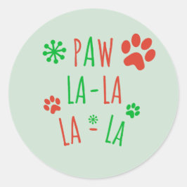 Sticker Rond Fêtes Paw Aroma Accueil Noël