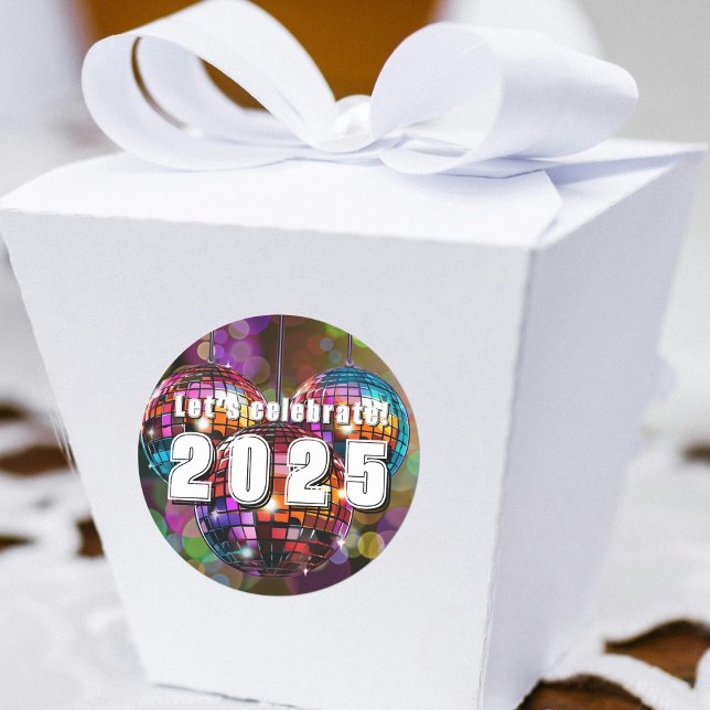 Sticker Rond Fêtons 2025 (Créateur téléchargé)