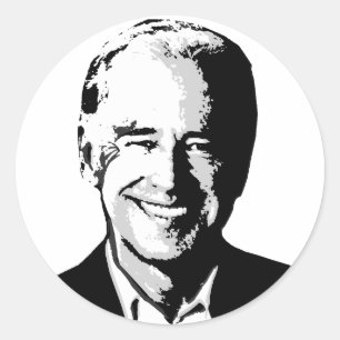 Sticker Rond Feuille autocollante Joe Biden