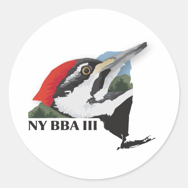 Sticker Rond Feuille d'autocollants 20 NYBAIII (Devant)