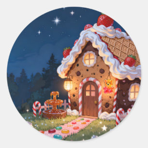 Sticker Rond Feuille d'autocollants Cottage Sucré