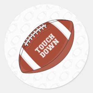 Sticker Rond Feuille d'autocollants de football américain
