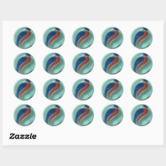 Sticker Rond Feuille d'autocollants en marbre