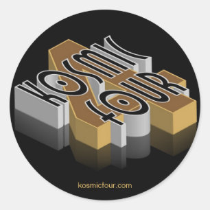 Sticker Rond Feuille d'autocollants KOSMIC FOUR
