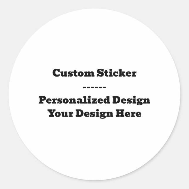 Sticker Rond Feuille d'autocollants personnalisés - Décalque de (Devant)