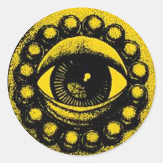 Sticker Rond Feuille d'autocollants pour yeux de Bouddha