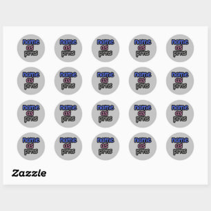 Sticker Rond Feuille d'autocollants Pronoun